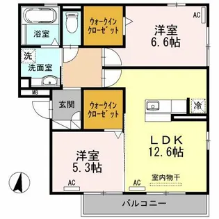 エトワール【3階】の間取り