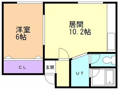 住吉アパート【202号室】の間取り