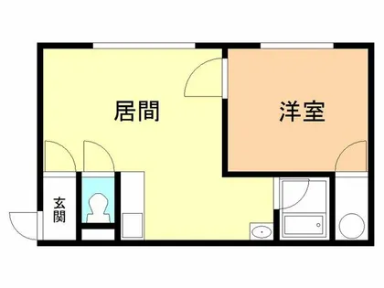 シルク21若草【201号室】の間取り