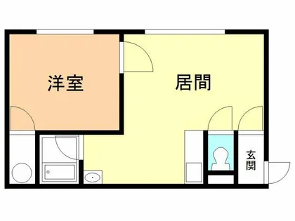 シルク21若草【202号室】の間取り