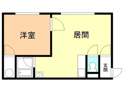 シルク21若草【205号室】の間取り