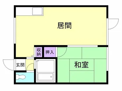 ハイツ中松【104号室】の間取り