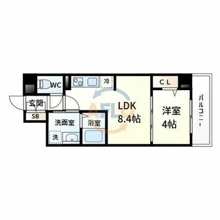 幸 court tsukamoto【3階】の間取り