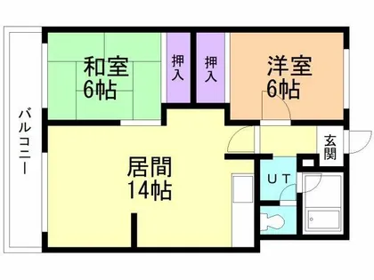 レジデンス柏木【304号室】の間取り