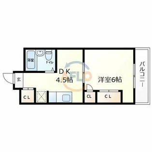 メゾンハ―ミティジ【2階】の間取り