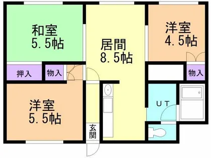 レジデンス柏木【302号室】の間取り