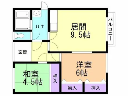 コーポ宮川【202号室】の間取り