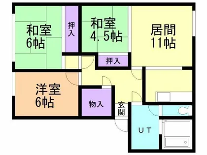 大内第2ビル【302号室】の間取り