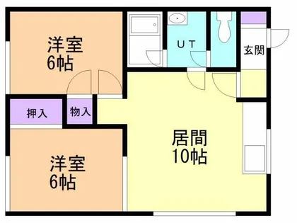 メゾン白樺【C-110号室】の間取り