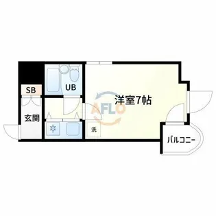 ミフネセントラルベア新大阪【5階】の間取り