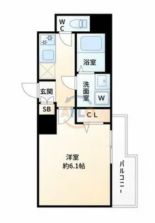 Dimus新大阪【5階】の間取り