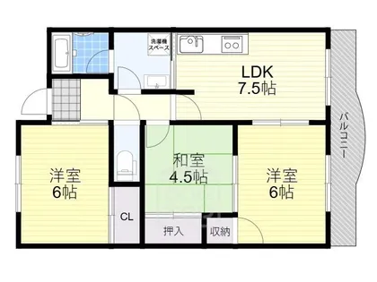 リファインドカースル【1階】の間取り