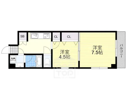 センターポイント吉志部【2階】の間取り