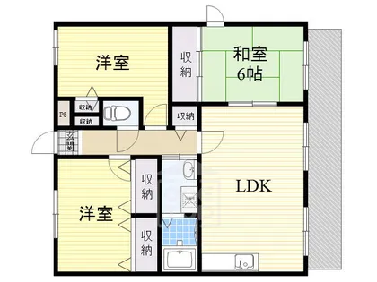 フレーバーフラッツ【2階】の間取り