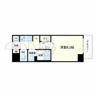 S-RESIDENCE大和田aline【9階】の間取り