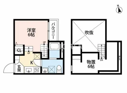 ブルージュ井尻【2階】の間取り