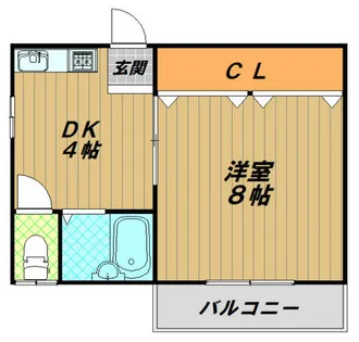 さざなみハイツ【2階】の間取り