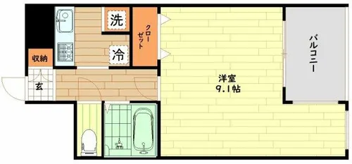 アーバネックス野田【8階】の間取り