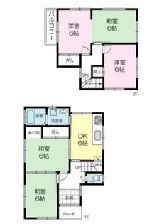 兵庫県加古川市加古川町南備後【一戸建】の間取り