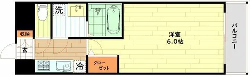 エスリードレジデンス大阪WEST【5階】の間取り