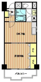 グランディール松浦【203号室】の間取り