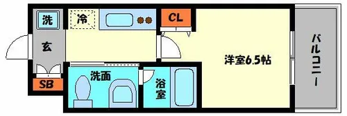 インザライフ大正RESIDENCE【3階】の間取り
