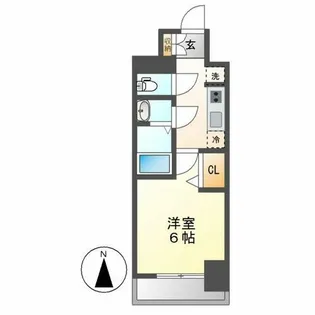 メイクスアート上前津Ⅵ【706号室】の間取り