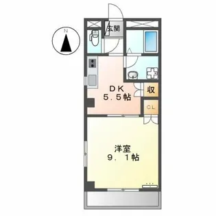 フォルクスハウス【2階】の間取り
