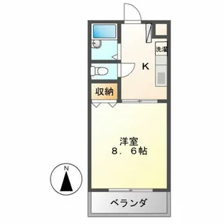 サンシャイン上前津【205号室】の間取り