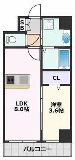 GRAN PASEO江坂【1階】の間取り
