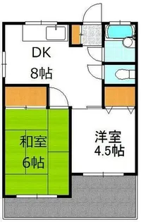 誠パンション【102号室】の間取り