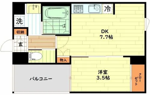 ライブガーデン新大阪【3階】の間取り