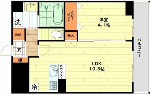 テラスレジデンス新大阪【9階】の間取り