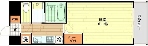 エムブイインプ新大阪【8階】の間取り