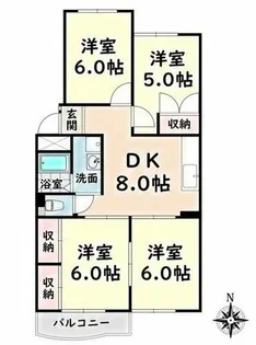 愛知県名古屋市瑞穂区関取町【マンション】の間取り