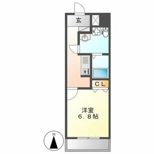 セントレイクセレブ代官町【4階】の間取り