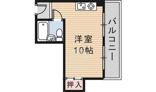 IN茨木ハイツ【3階】の間取り