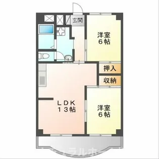 オリエンタルハイツ【1階】の間取り