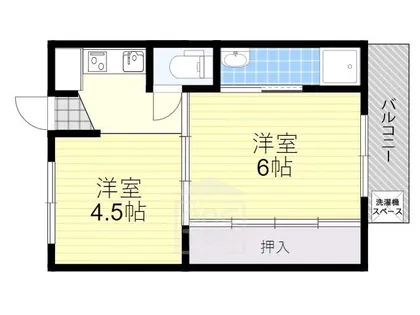 ビレッジハウス茨木【2階】の間取り