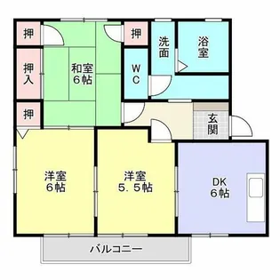 ディアス若宮A棟【202号室】の間取り