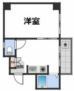 レナジア真田山【2階】の間取り