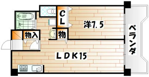 メモリープラザ小倉【3階】の間取り