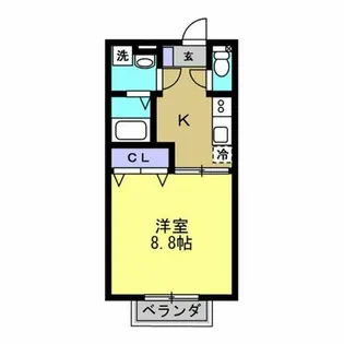 サージュ【2F号室】の間取り