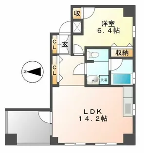 FONTANA(フォンターナ)【2階】の間取り