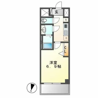 1Kの間取り画像
