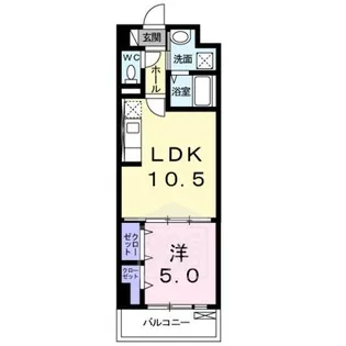 西田中ヒルズ【2階】の間取り