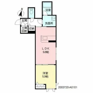 シャーメゾン南丘【1階】の間取り