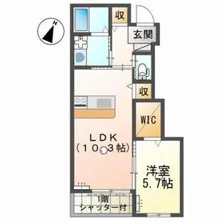 Greenhills小文字【1階】の間取り