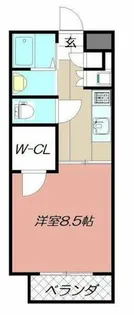 アクア清水【1階】の間取り