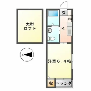 ヴィラ志賀本通(Villa志賀本通)【205号室】の間取り